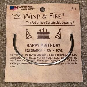 Happy Birthday Wind & Fire Cuff Bangle